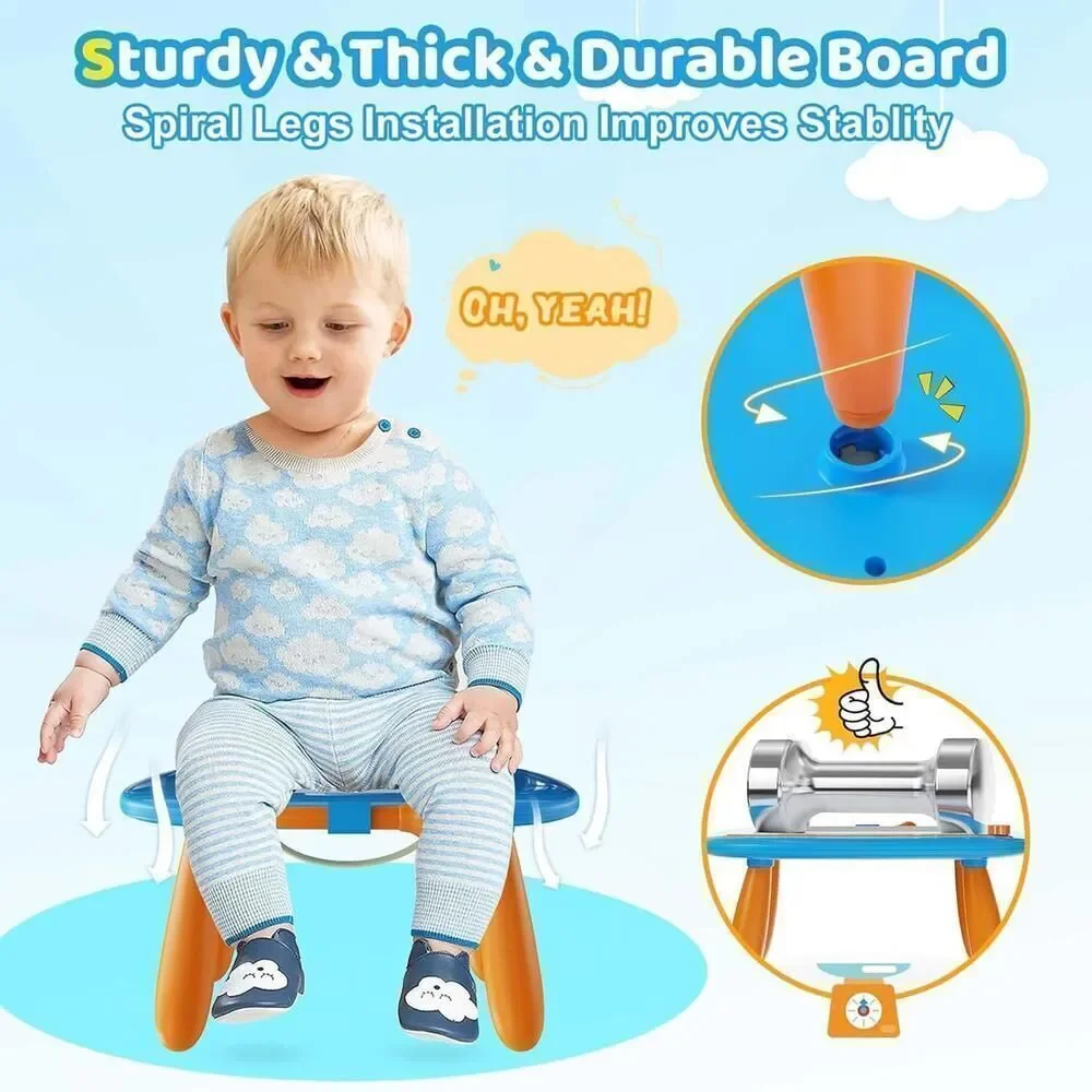 Magnetic Drawing Board, Toddler Girl Toys for 1-2 Year Old, Doodle Board Pad